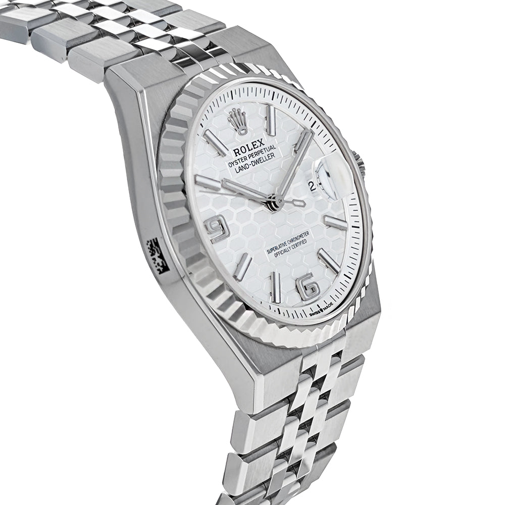 Rolex Land-Dweller 36 Stainless Steel White Gold 127234 – The
