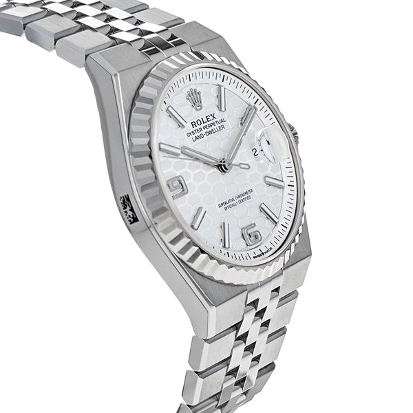 Rolex Land-Dweller 36 Stainless Steel White Gold 127234