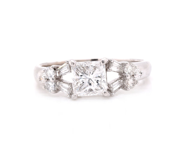 Platinum 1.05ct Diamond Engagement Ring