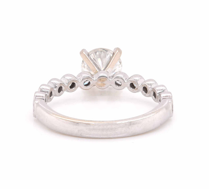1.00ct Round 14 Karat White Gold Diamond Engagement Ring
