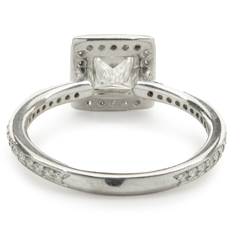 Ritani Platinum Princess Cut Diamond Engagement Ring