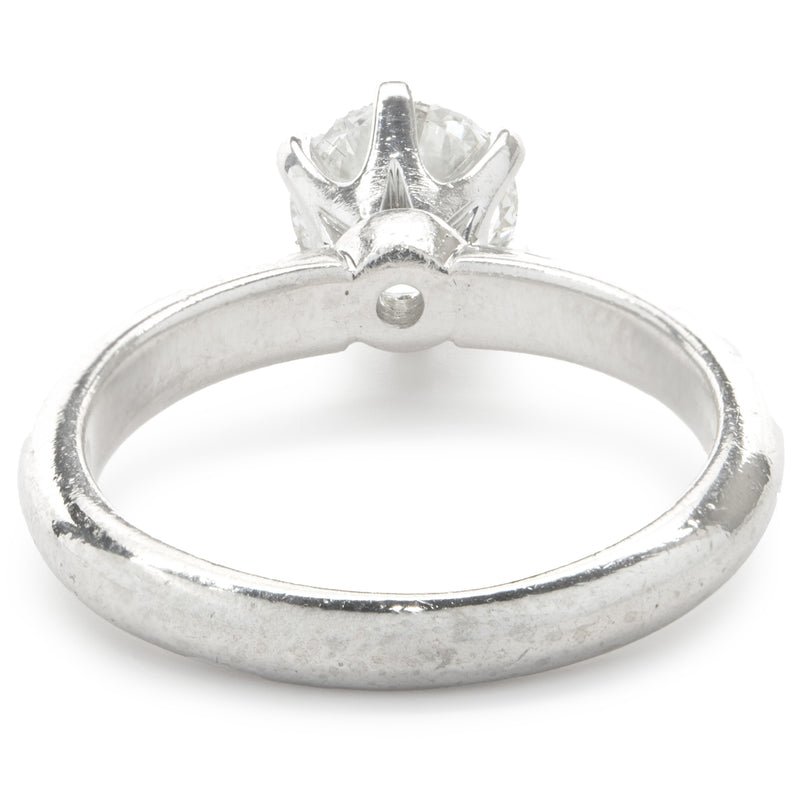 Platinum Round Brilliant Cut Diamond Engagement Ring