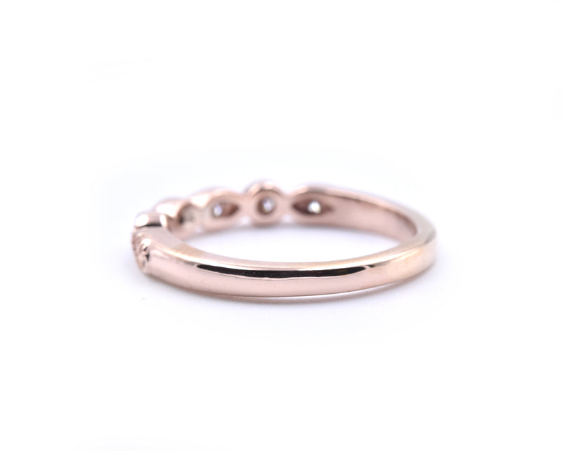 14k Rose Gold Diamond Wedding Band