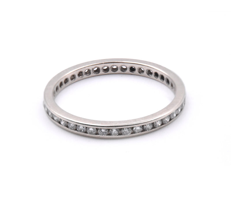 14k White Gold Diamond Eternity Band