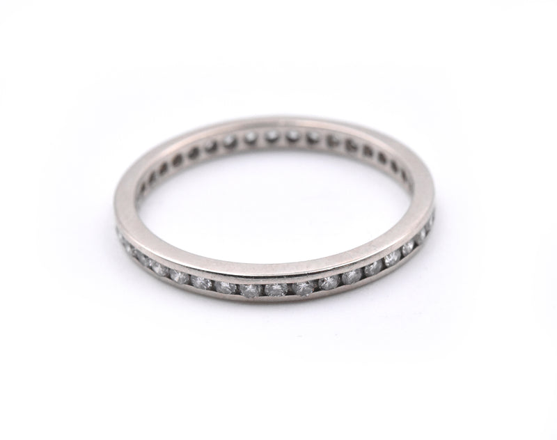 14k White Gold Diamond Eternity Band