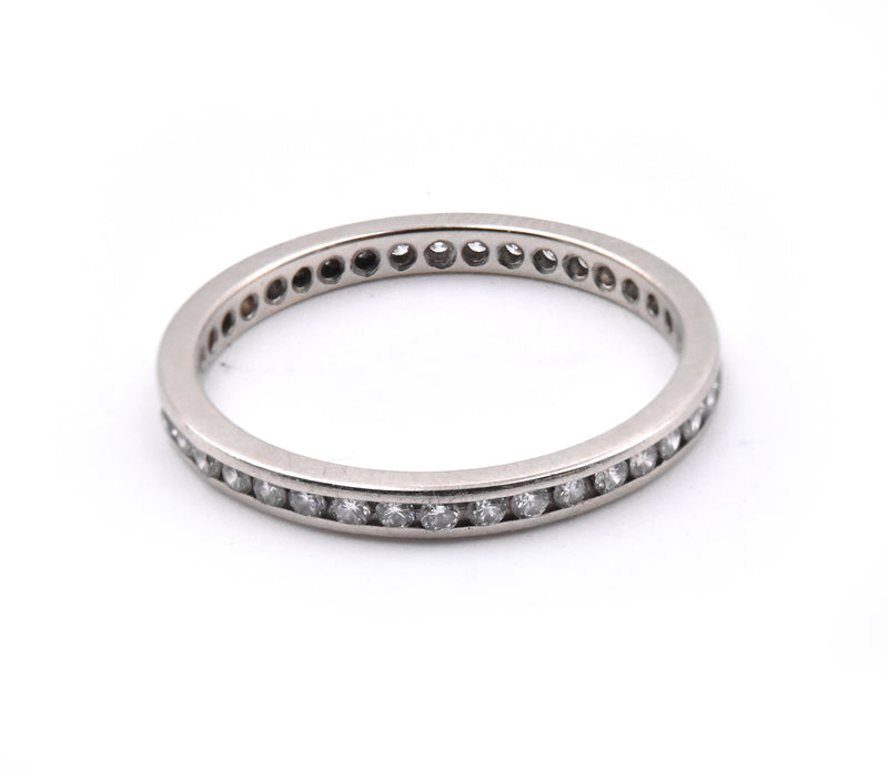 14k White Gold Diamond Eternity Band