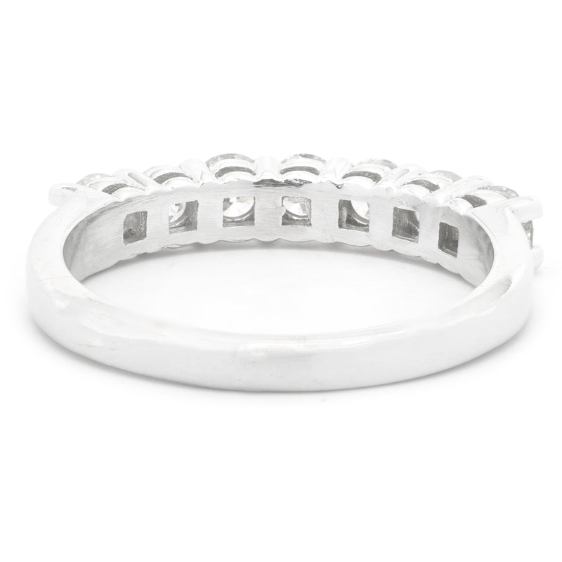 14k White Gold Diamond Wedding Band
