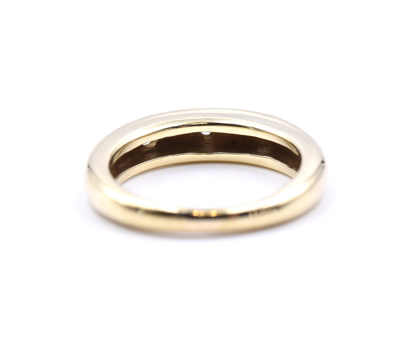 14 Karat Yellow Gold Diamond Band