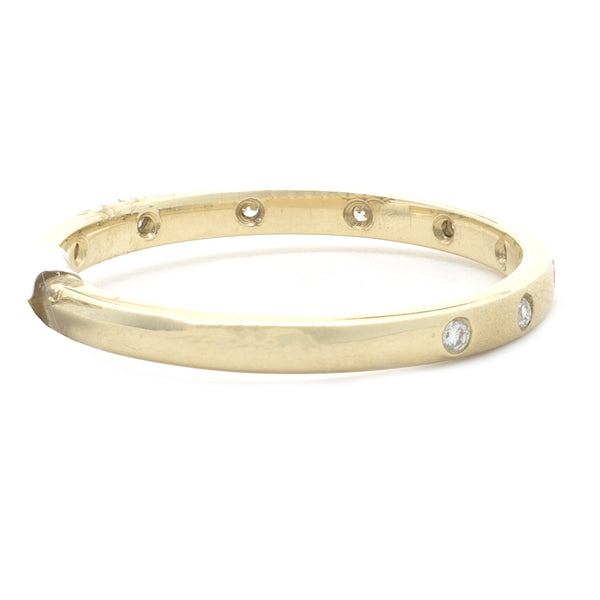 14 Karat Yellow Gold Diamond Band
