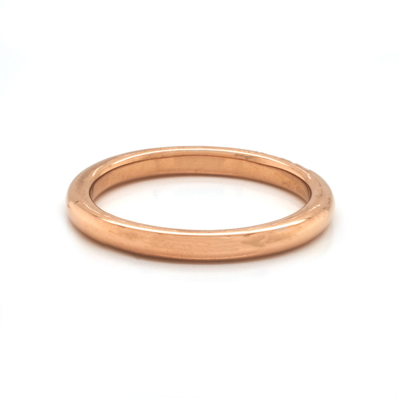 20 Karat Rose Gold Diamond Band