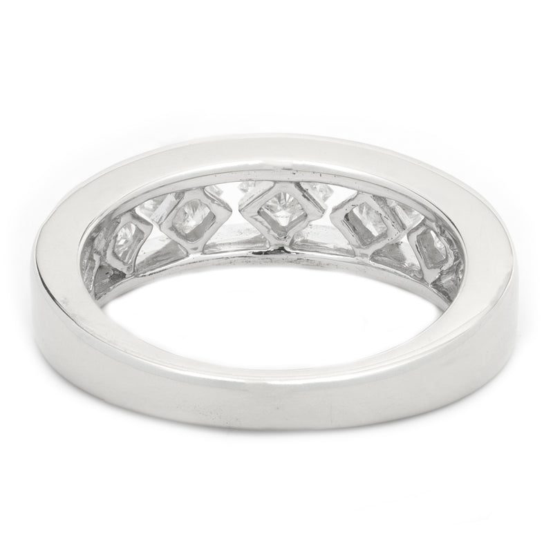14 Karat White Gold Diamond Band