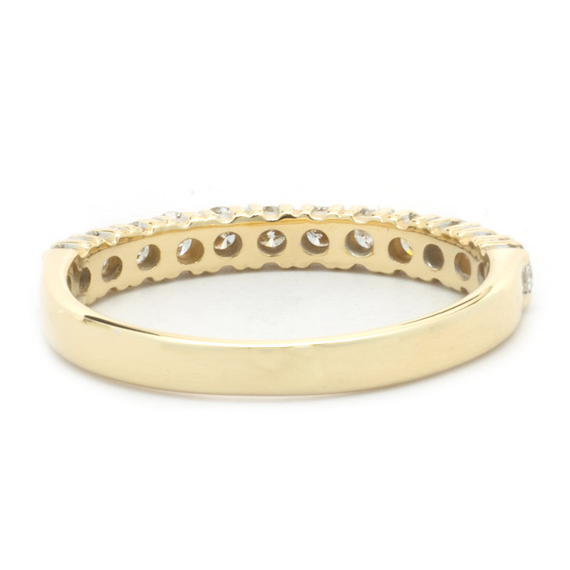14 Karat Yellow Gold Diamond Band