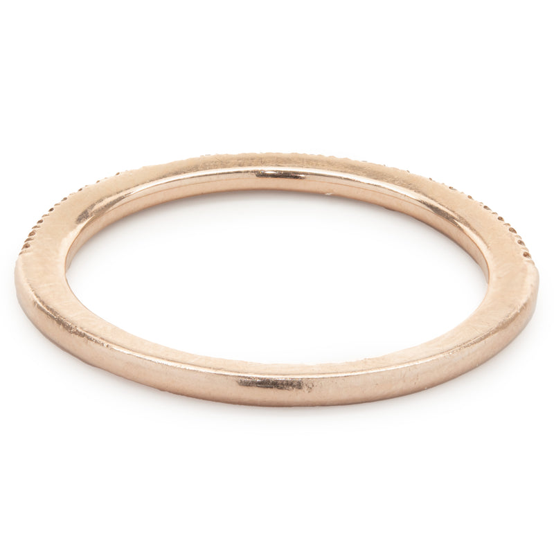 14 Karat Rose Gold Diamond Band