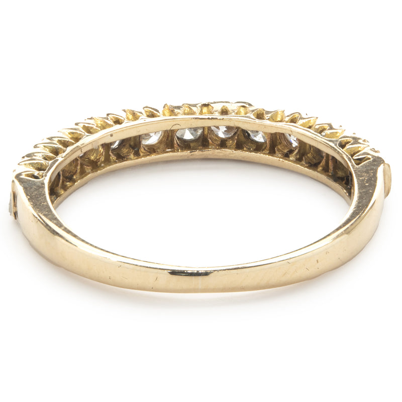 14 Karat Yellow Gold Diamond Band