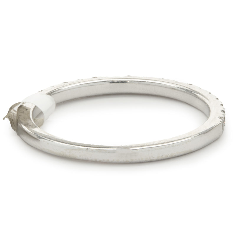 14 Karat White Gold Diamond Band