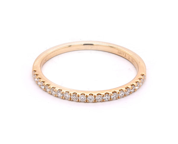 14 Karat Yellow Gold Diamond Band
