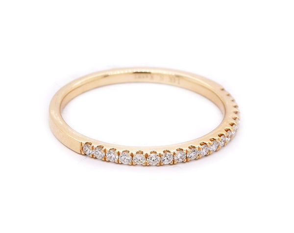14 Karat Yellow Gold Diamond Band