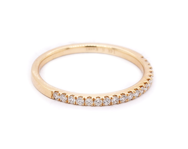 14 Karat Yellow Gold Diamond Band