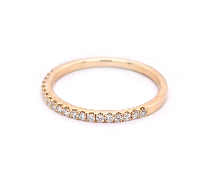 14 Karat Yellow Gold Diamond Band