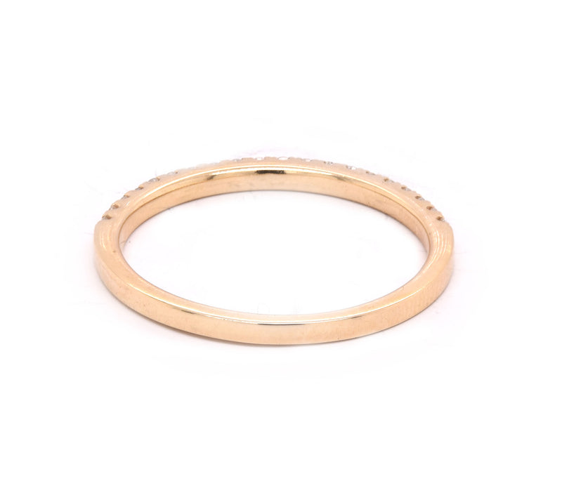 14 Karat Yellow Gold Diamond Band