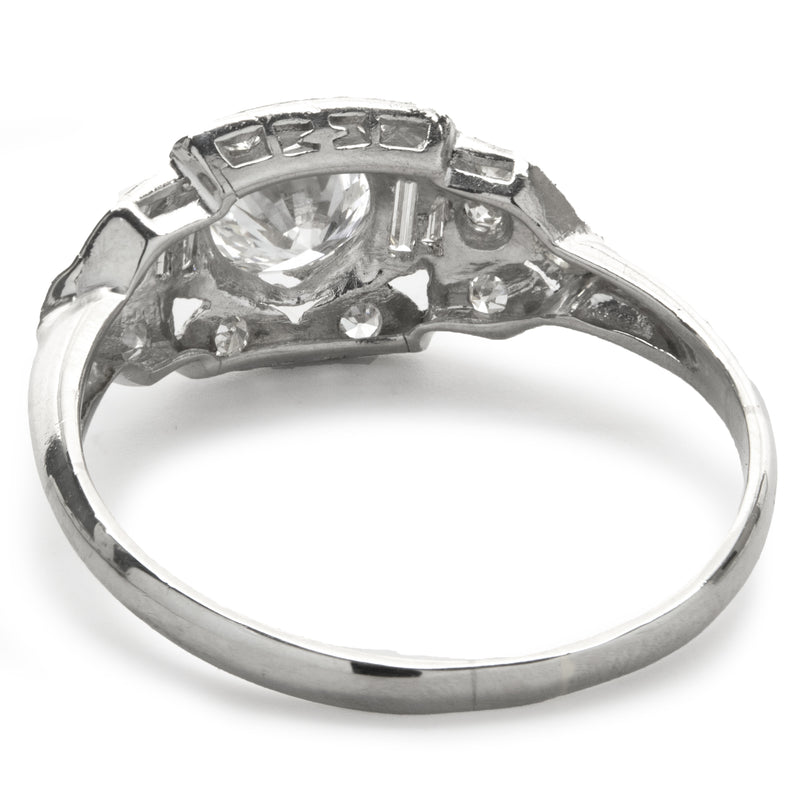 Platinum Vintage Art Deco Diamond Ring