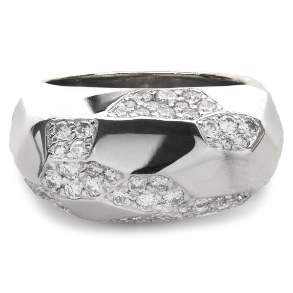 Didier Guerin Platinum & Diamond Fashion Ring