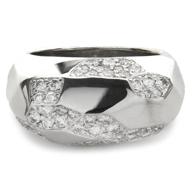 Didier Guerin Platinum & Diamond Fashion Ring