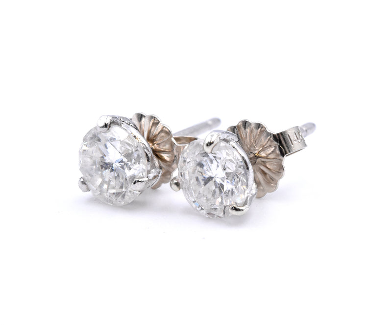 Platinum Diamond Stud Earrings