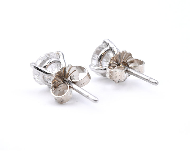 Platinum Diamond Stud Earrings