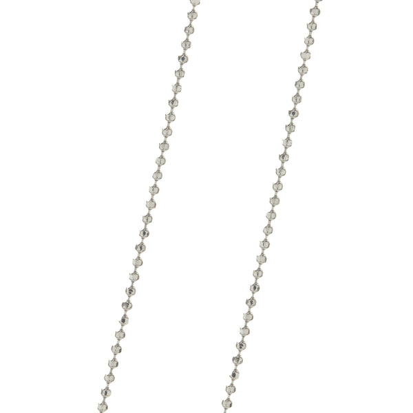 14 Karat White Gold Diamond “A” Necklace
