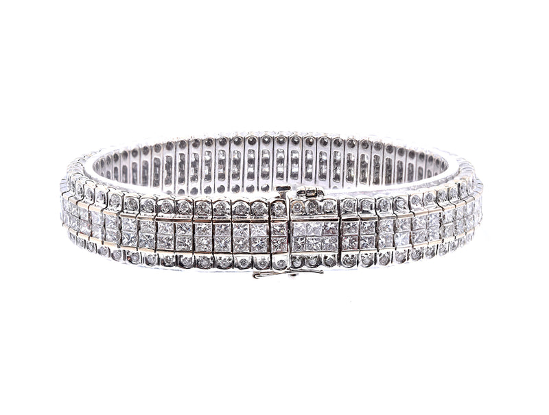 18 Karat White Gold Diamond Bracelet