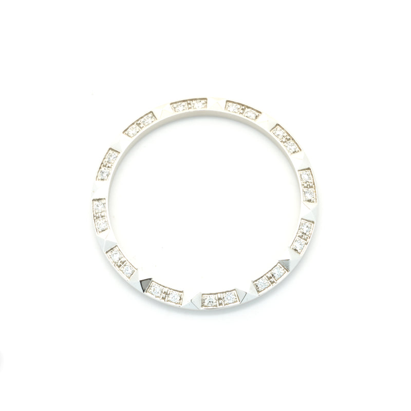 18k White Gold Custom Diamond Bezel 36MM