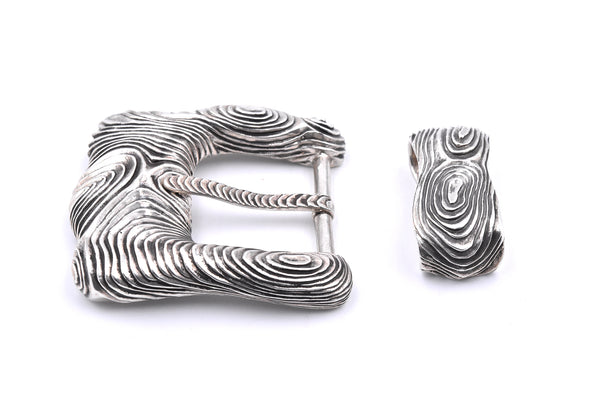Stephen Dweck Sterling Silver Belt Buckle