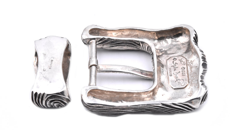 Stephen Dweck Sterling Silver Belt Buckle