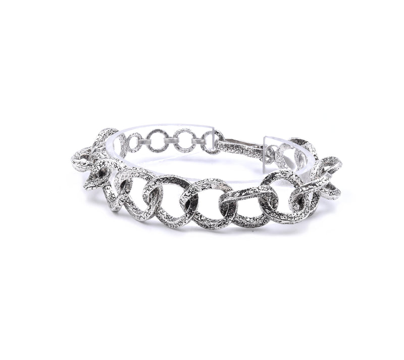 Tanj Sterling Silver Circle Link Bracelet