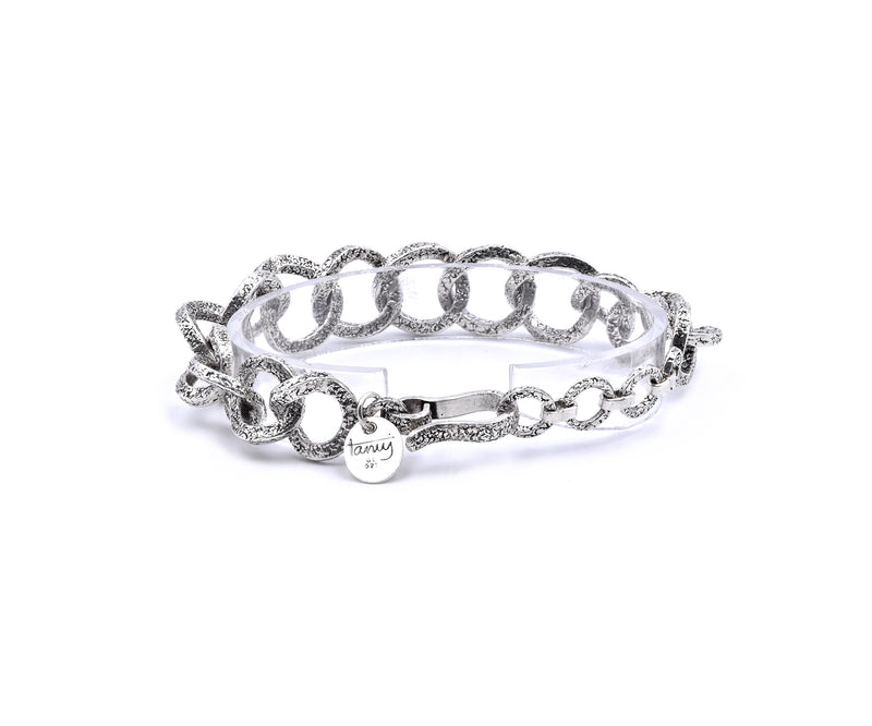 Tanj Sterling Silver Circle Link Bracelet