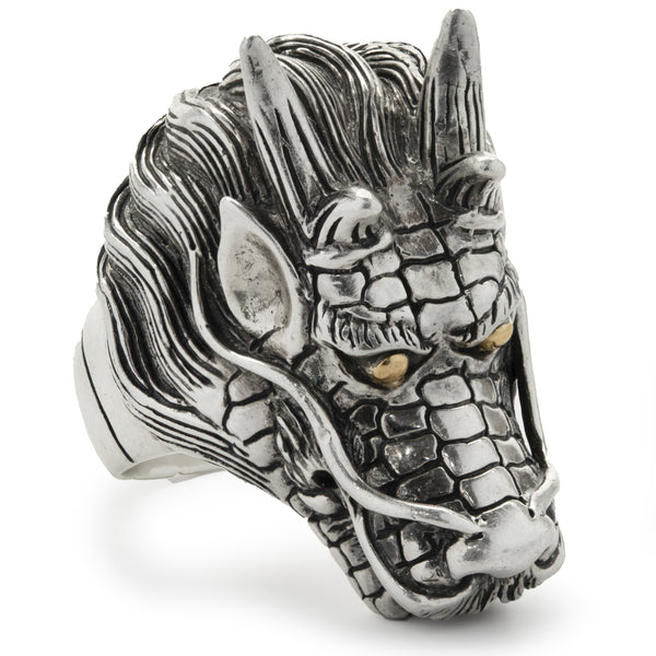 Effy Sterling Silver Dragons Head Ring