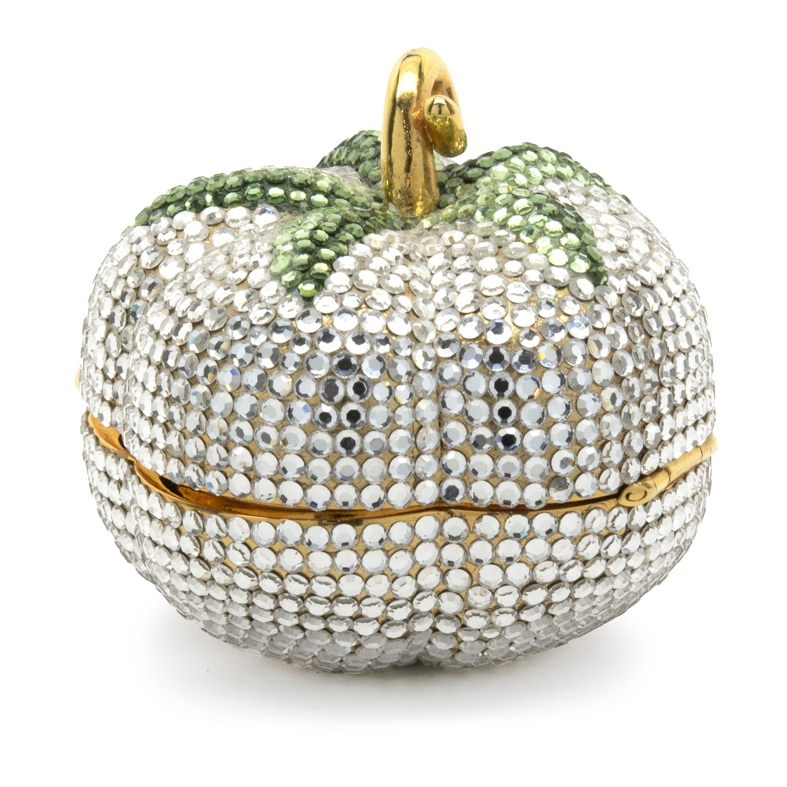 Judith Leiber Clear and Green Crystal Pumpkin Case – The Estate