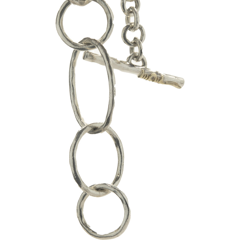 Ippolita Sterling Silver Hammered Circle Link Necklace