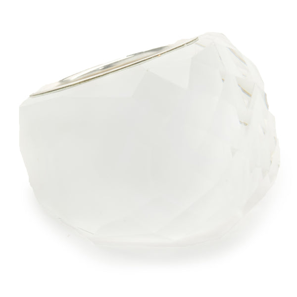 Swarvoski Acrylic White Ring