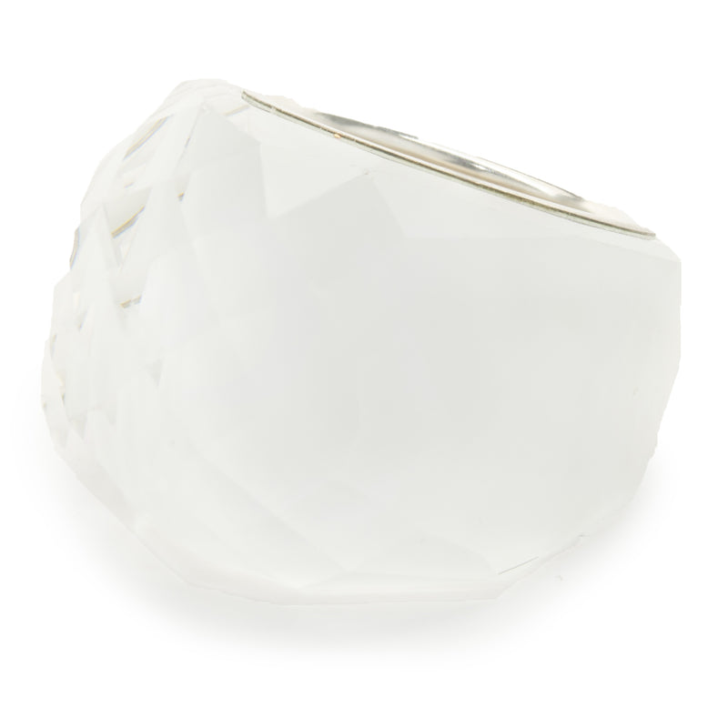 Swarvoski Acrylic White Ring