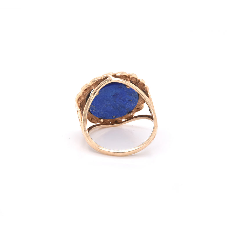 10k Yellow Gold Lapis Lazuli Ring