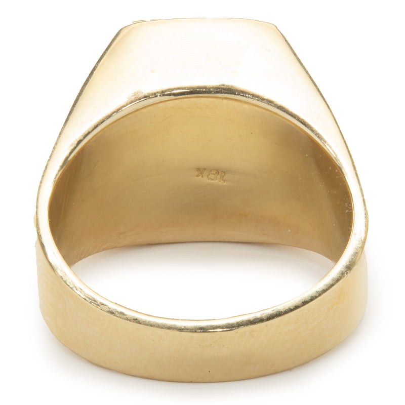 18 Karat Yellow Gold Citrine Ring