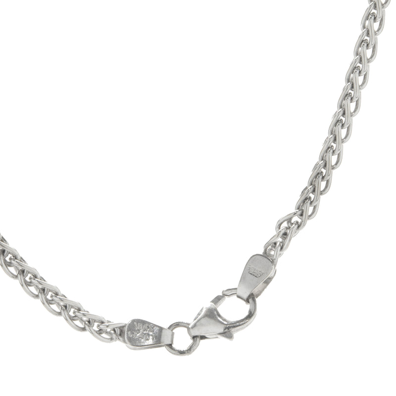 18 Karat White Gold Amethyst and Diamond Necklace