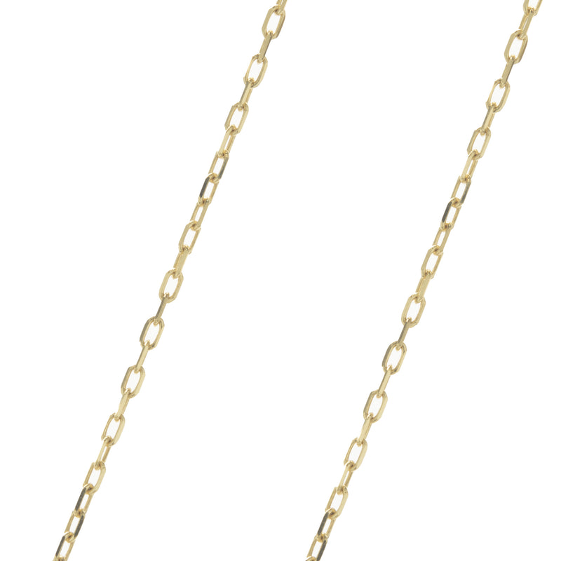 18 Karat Yellow Gold Rainbow Sapphire Open Heart Necklace