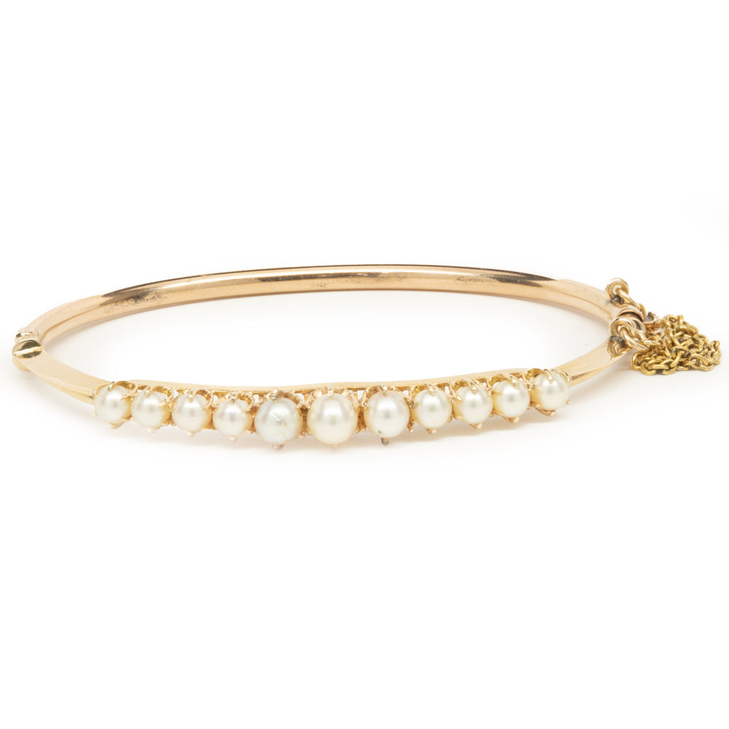 Buy Estelle Rose Gold Plated Sparkling Bracelet with White Crystals and  Pearls for Women online