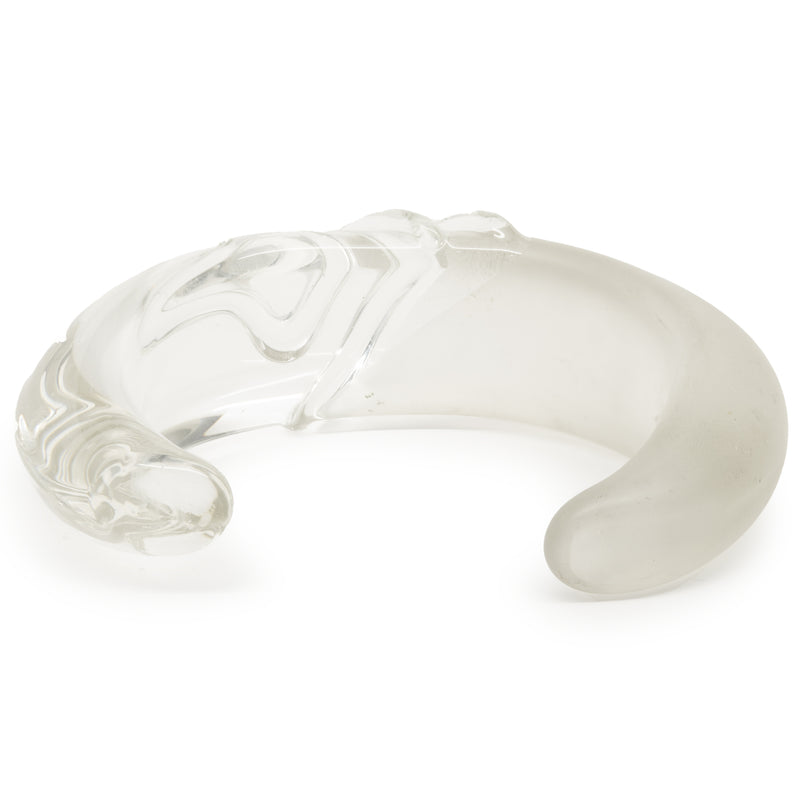 Carved Lucite Cuff Bracelet