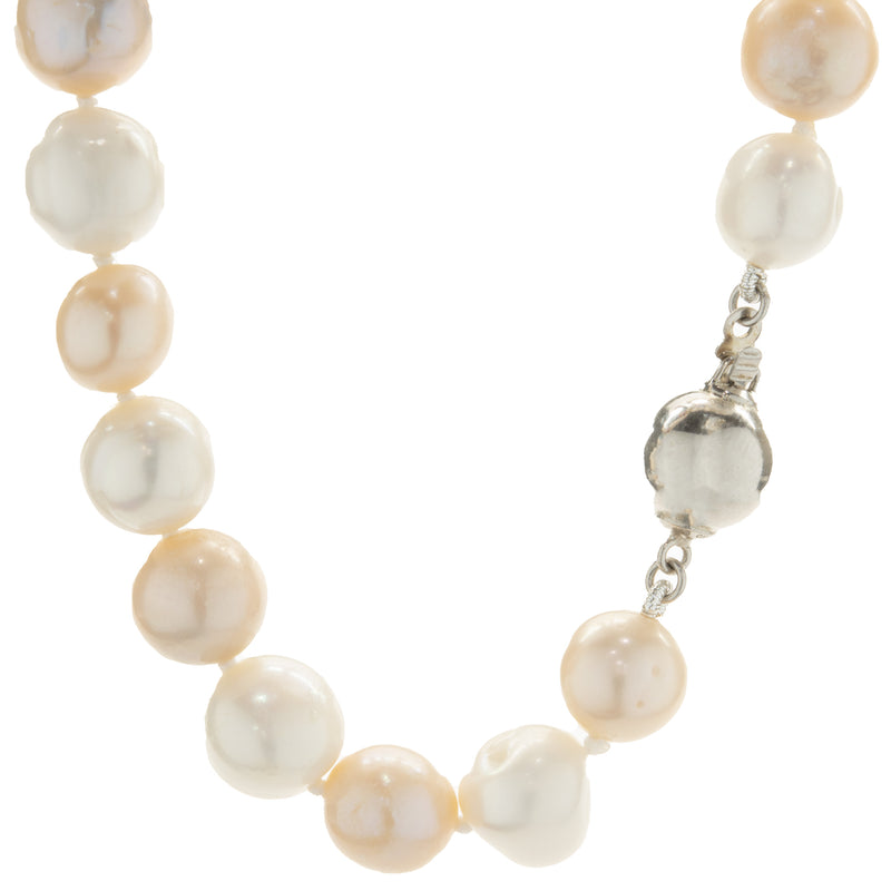 Sterling Silver Pastel Pearl Necklace