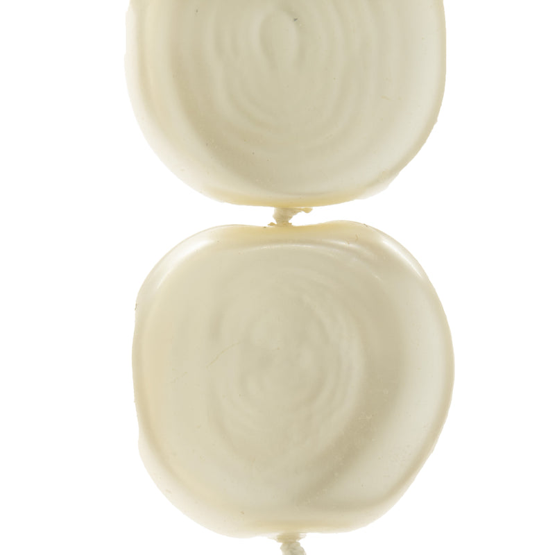 Chanel Pancake Pearl Necklace with Pearl Lariat