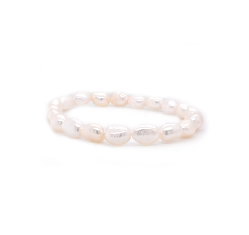 Freshwater Cultured Potato Pearl Stretch Bracelet